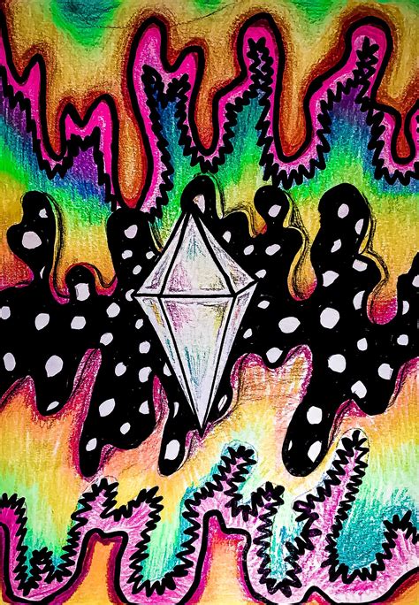 cool easy trippy drawings